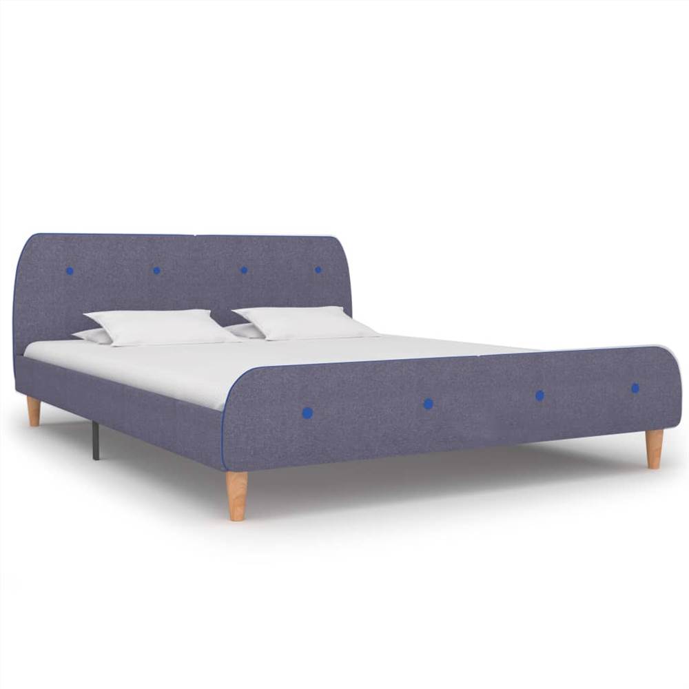 

Bed Frame Light Grey Fabric 180x200 cm 6FT Super King