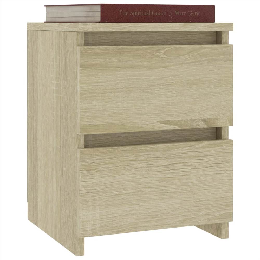 Bedside Cabinet Sonoma Oak 30x30x40 cm Chipboard