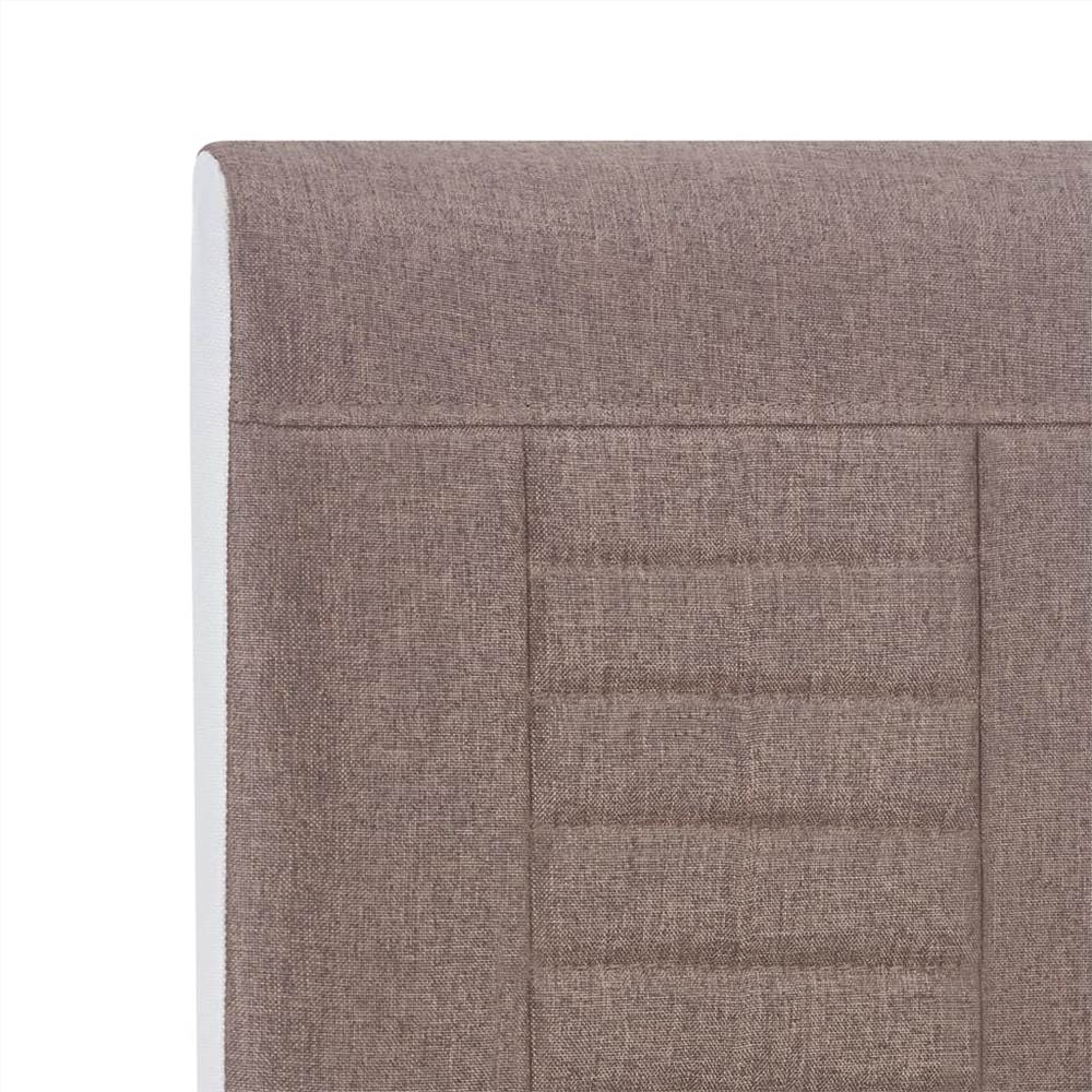 Cantilever Dining Chairs 2 pcs Brown Fabric