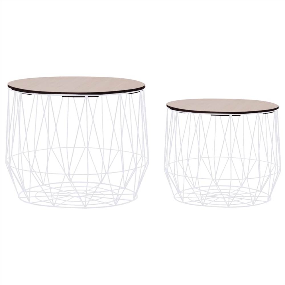 

Coffee Table 2 pcs White