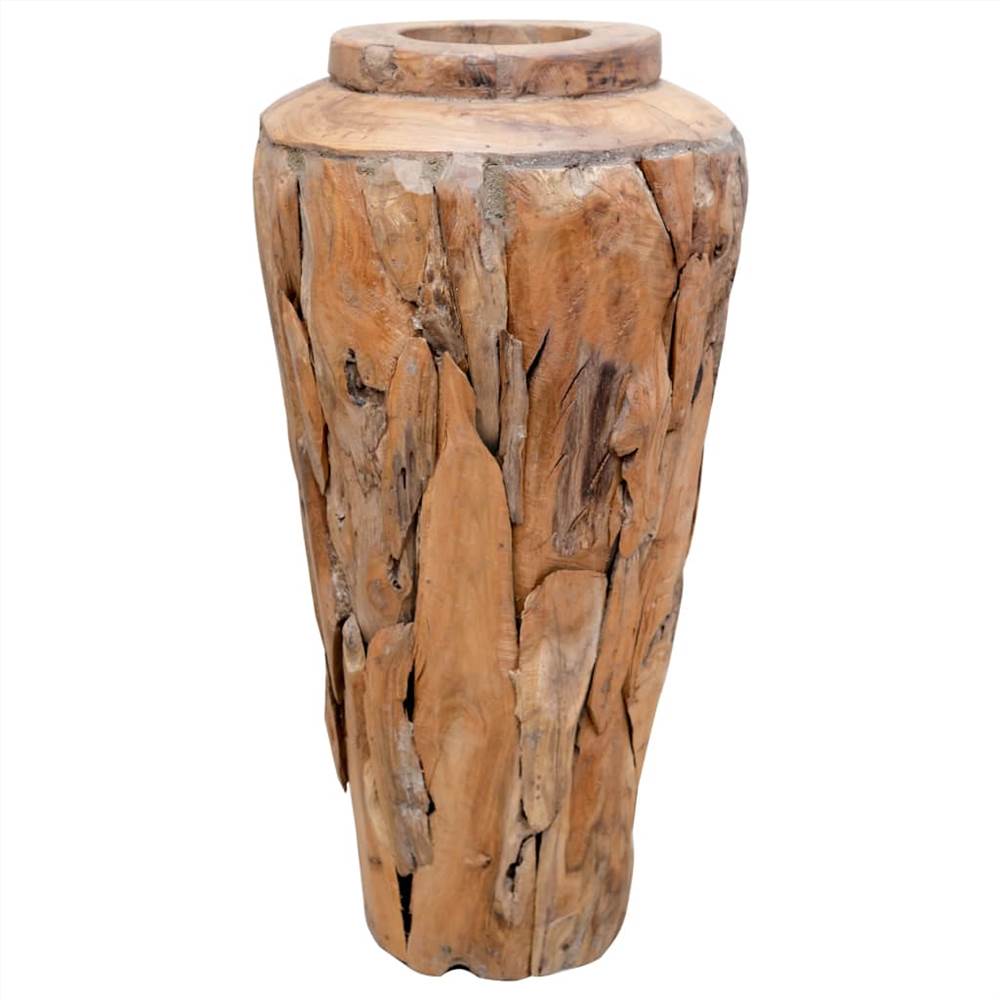 Decoration Vase 40x60 cm Solid Teak Wood