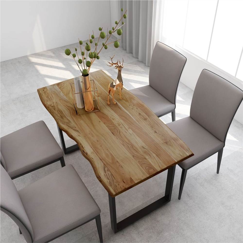 

Dining Table 140x70x76 cm Solid Acacia Wood