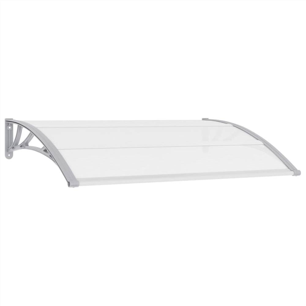 

Door Canopy Grey and Transparent 150x80 cm PC