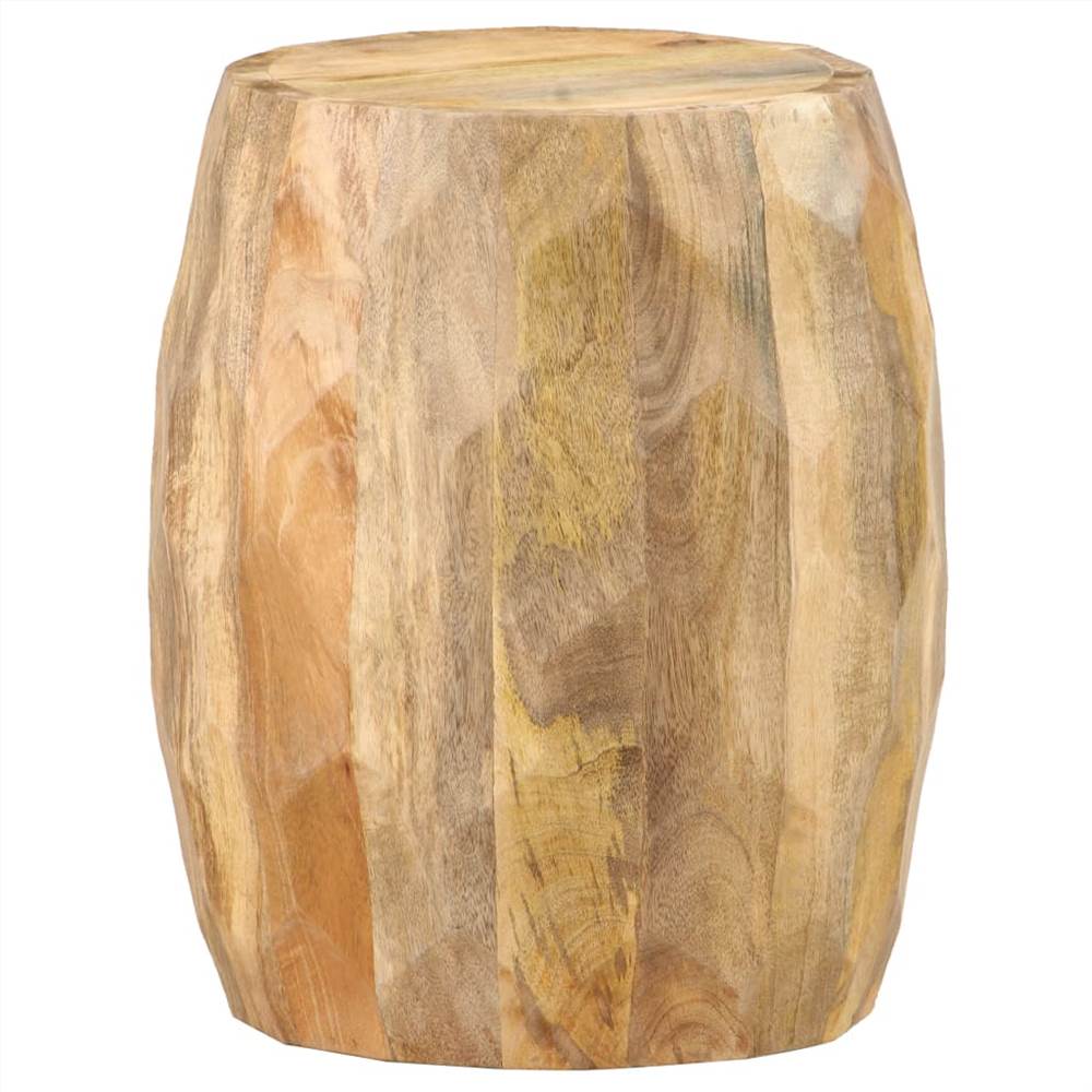 Drum Stool Solid Mango Wood