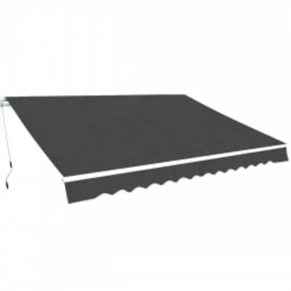 Folding Awning Manual Operated 600 cm Anthracite