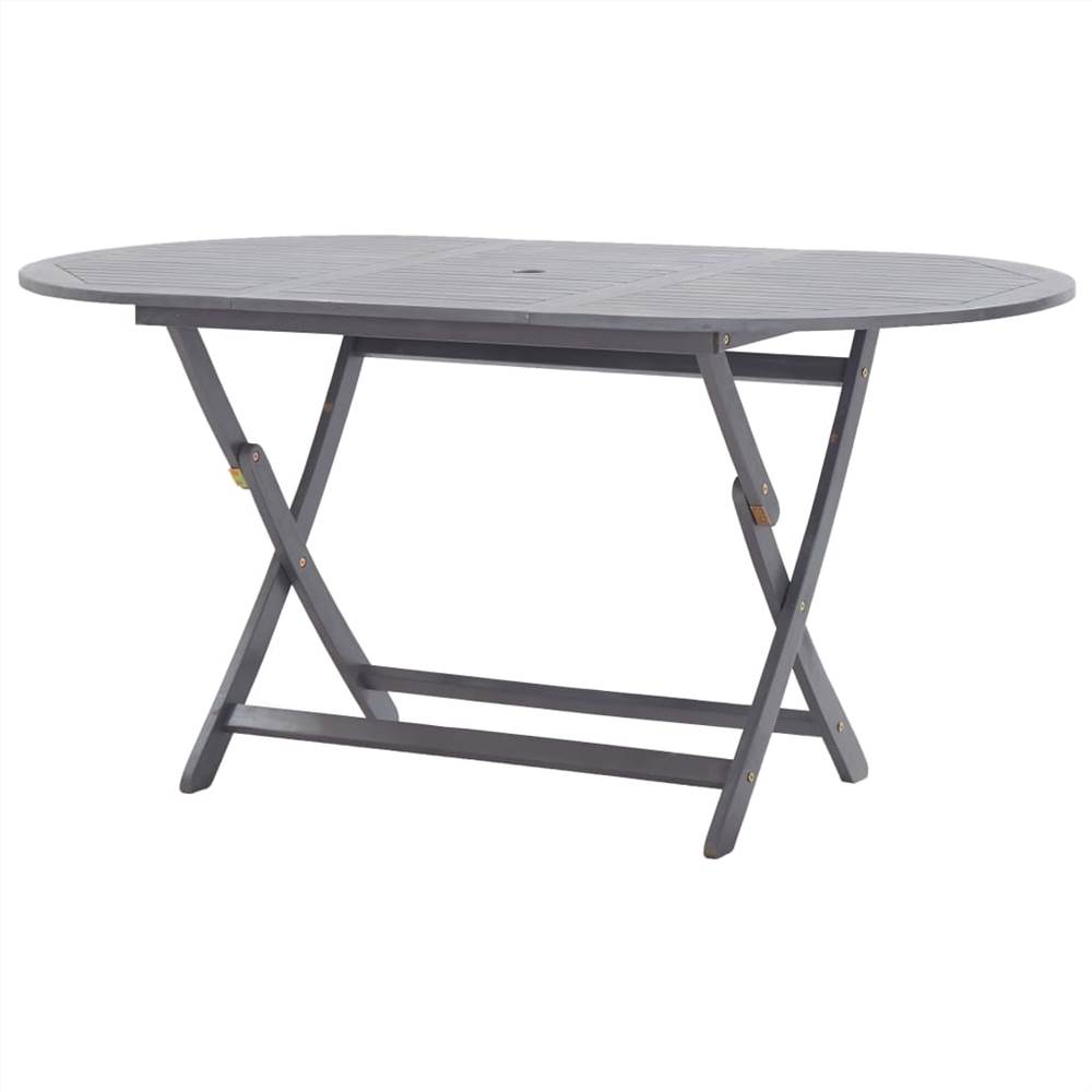 

Folding Garden Table 160x85x75 cm Solid Acacia Wood