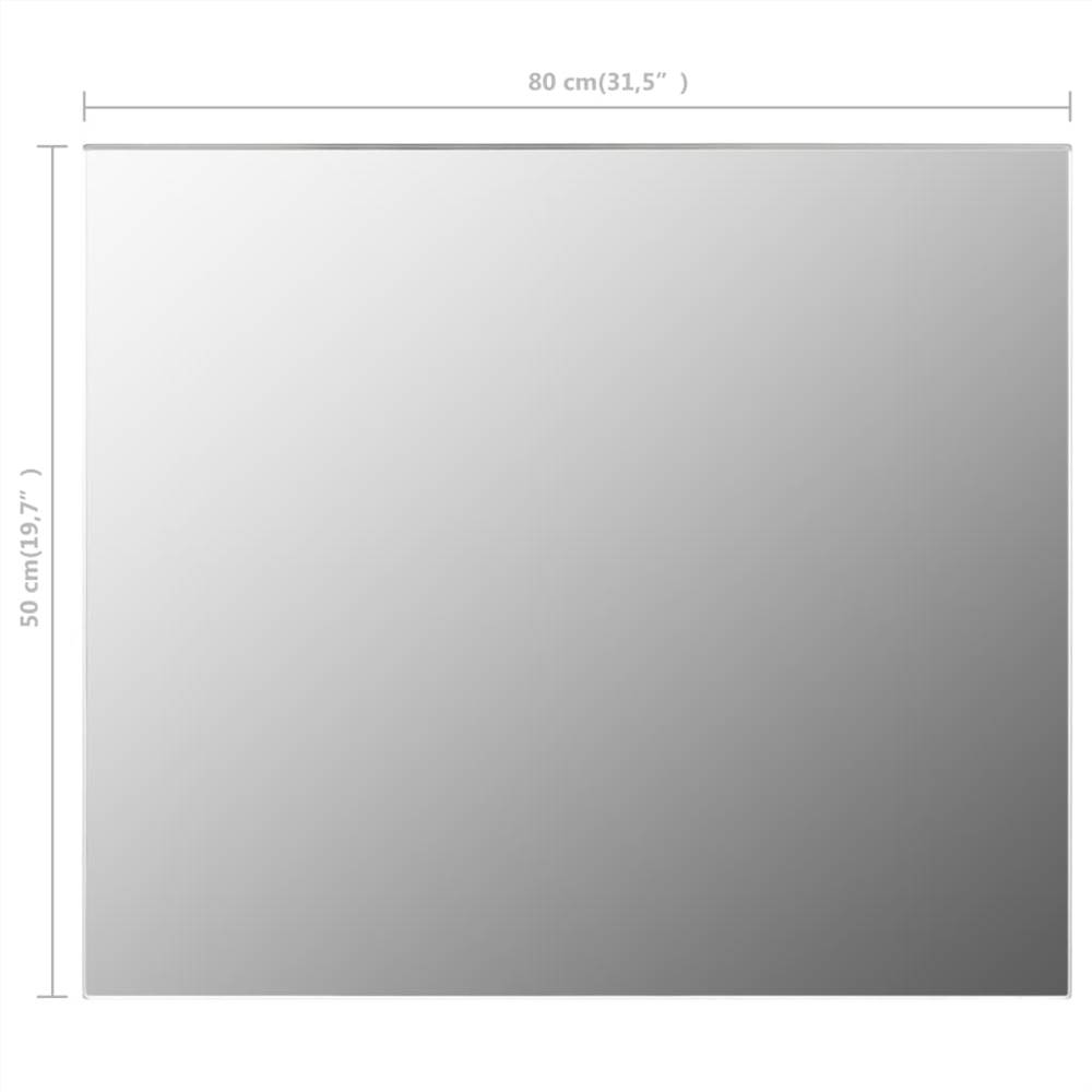 Frameless Mirror 80x60 cm Glass