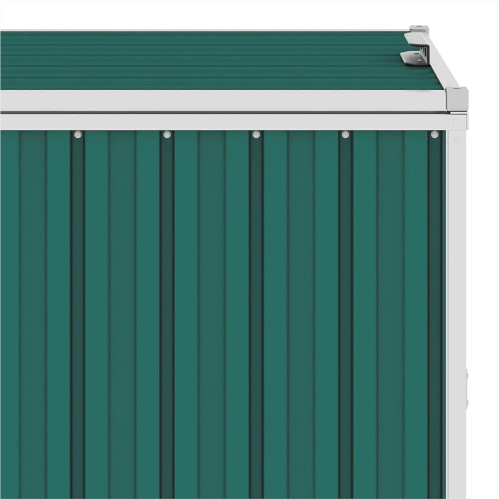 Garbage Bin Shed Green 72x81x121 cm Steel