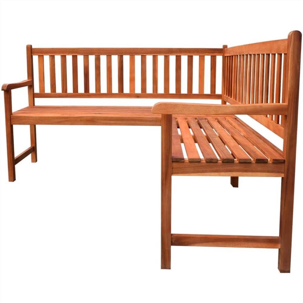 Garden Corner Bench 150 cm Solid Acacia Wood