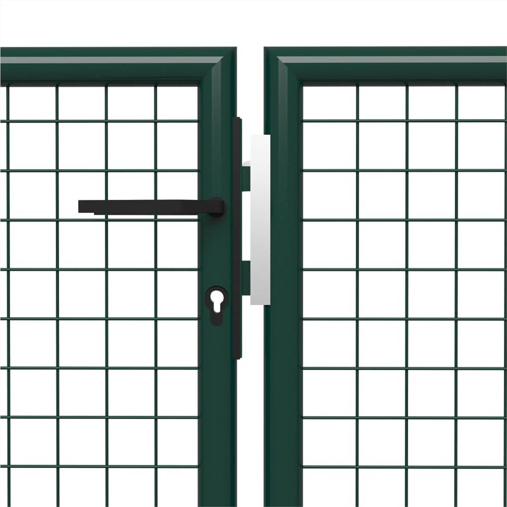 Garden Gate Steel 500x150 cm Green