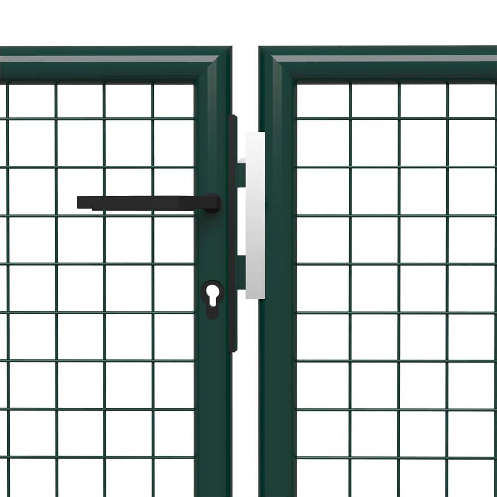 Garden Gate Steel 500x200 cm Green