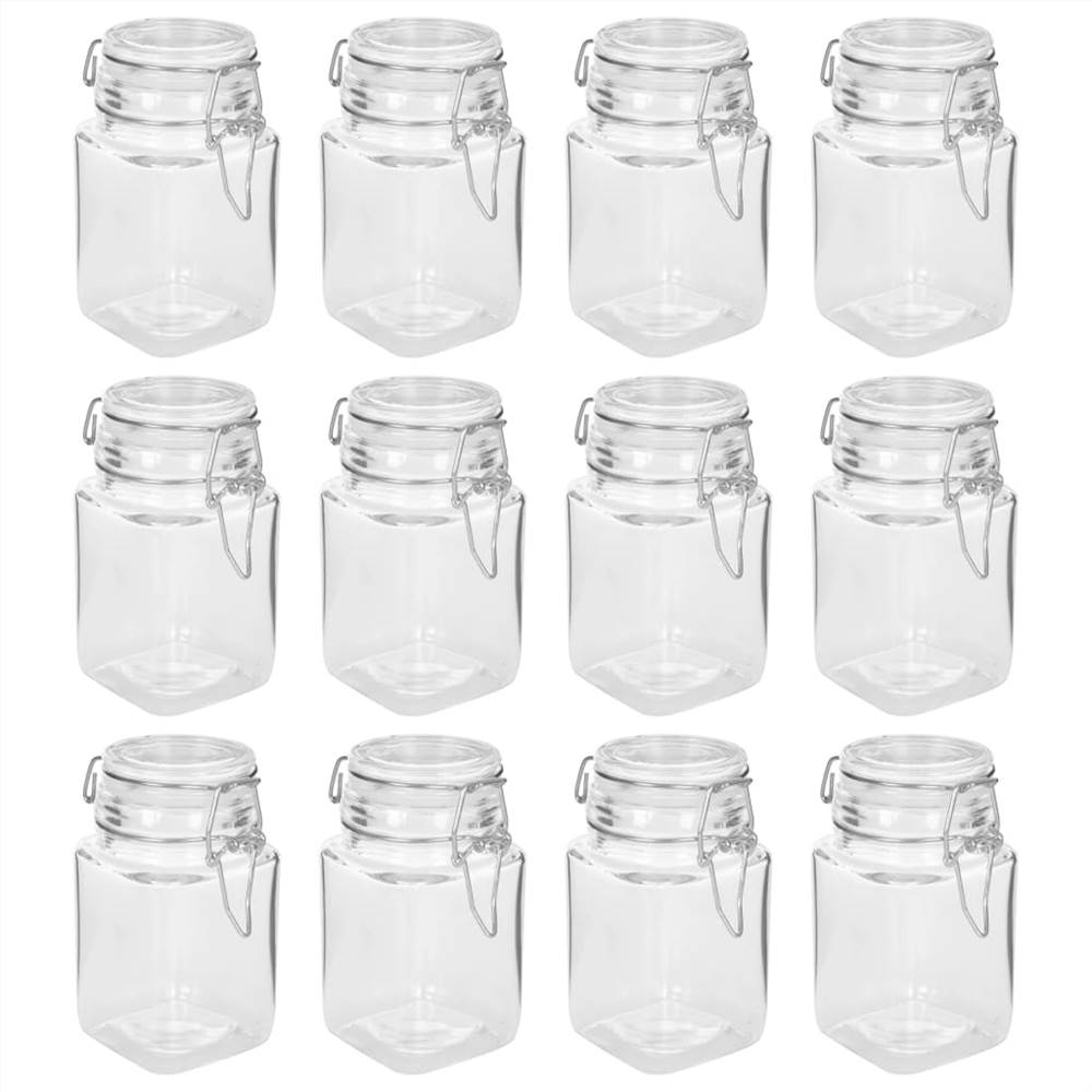 Glass Jam Jars with Lock 12 pcs 260 ml