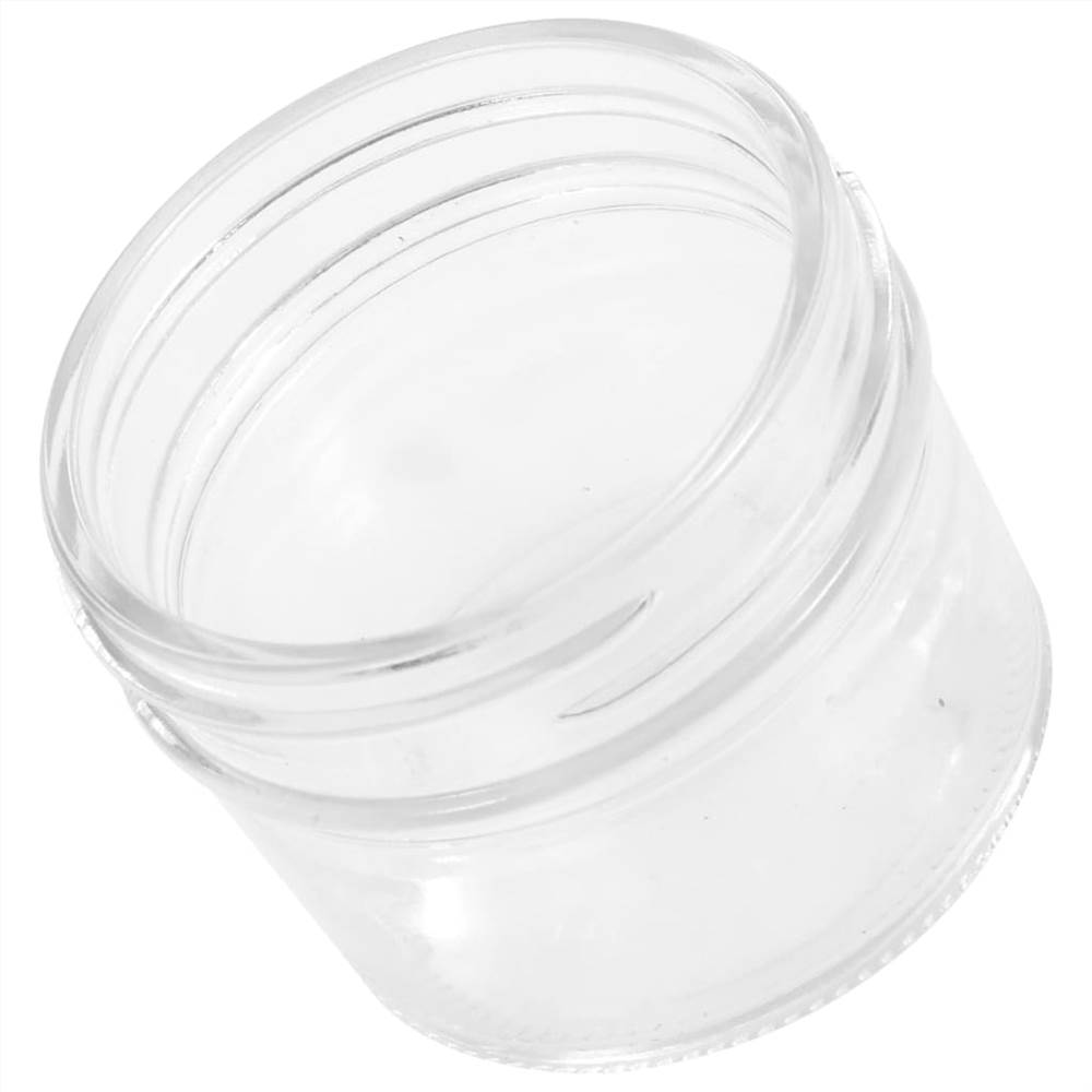 Glass Jam Jars with Silver Lids 48 pcs 110 ml