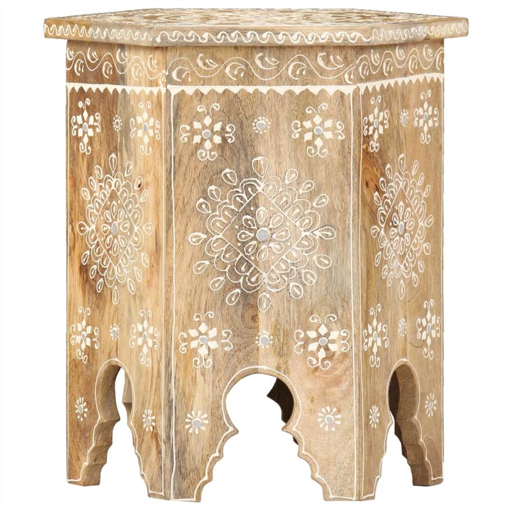 

Hand-painted Side Table 38x33x42 cm Solid Mango Wood