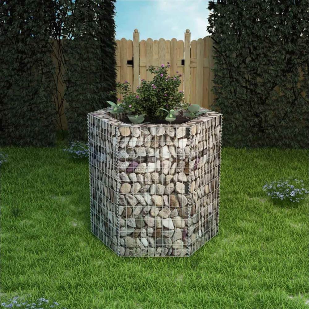 

Hexagonal Gabion Raised Bed 100x90x100 cm