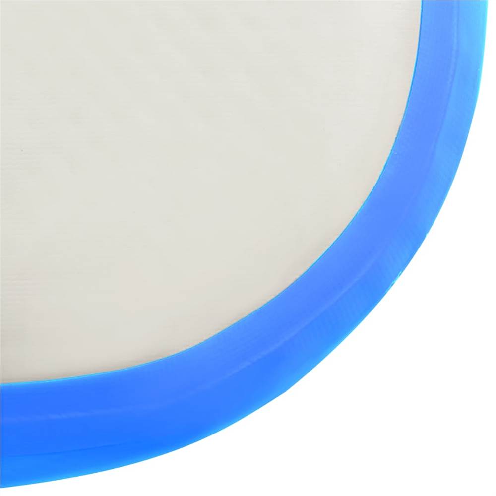 Inflatable Gymnastics Mat with Pump 300x100x20 cm PVC Blue 21 Inflatable Gymnastics Mat with Pump 300x100x20 cm PVC Blue