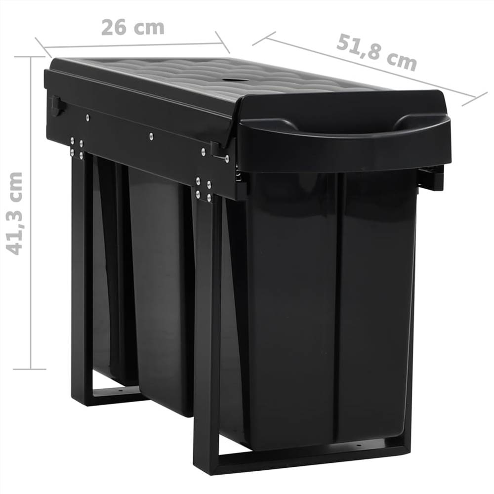 Kitchen Cupboard Pull-out Recycled Dustbin Soft-Close 36 L