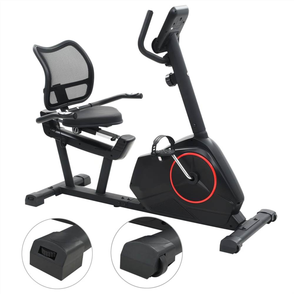 Recumbent Exercise Bike with Pulse Measurement