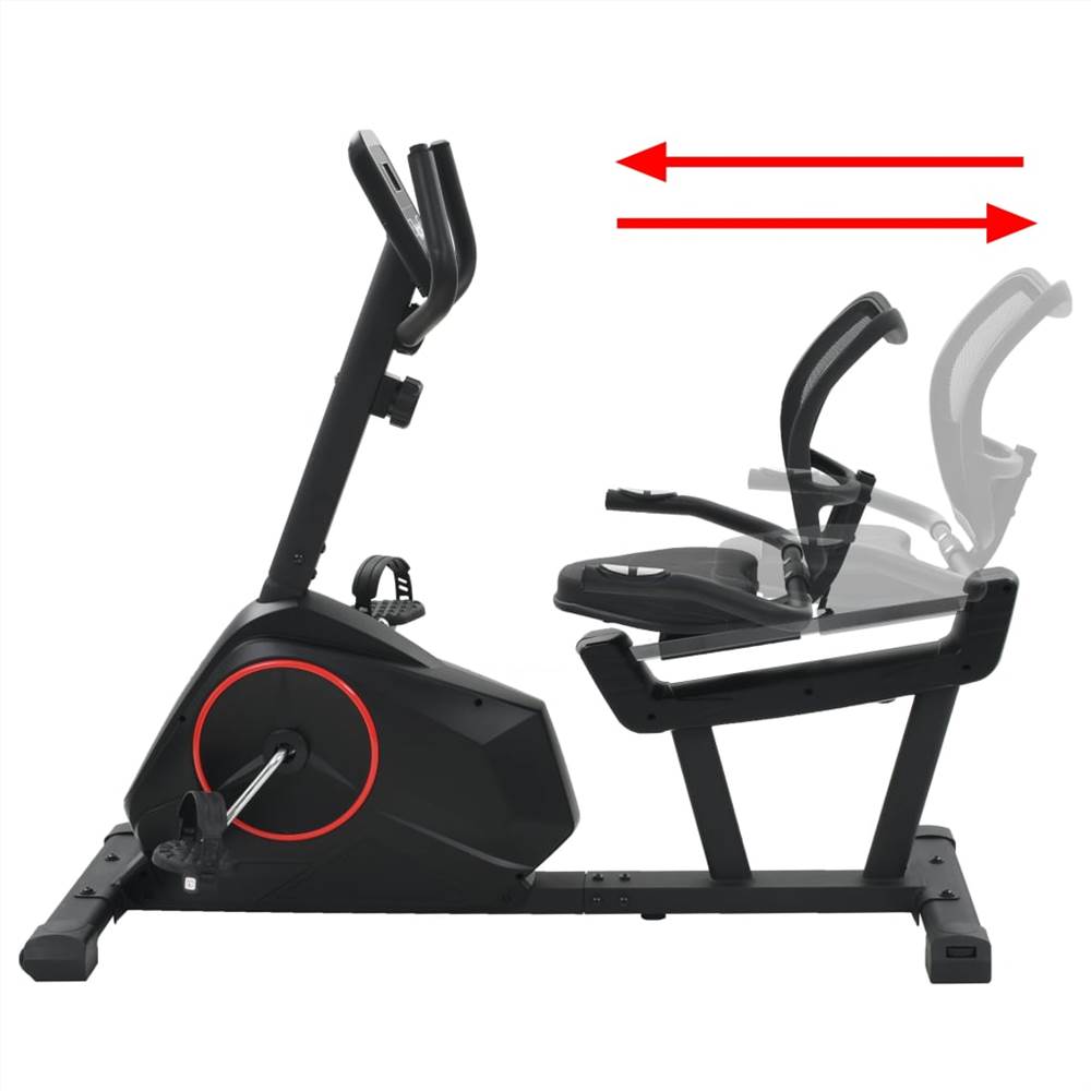 Magnetic Recumbent Exercise Bike with Pulse Measurement