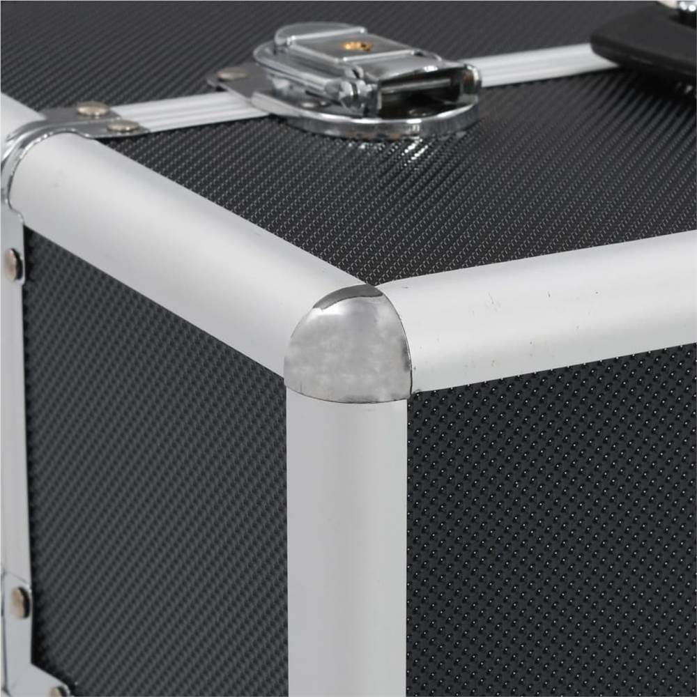 Make-up Case 37x24x35 cm Black Aluminium 16 Make-up Case 37x24x35 cm Black Aluminium