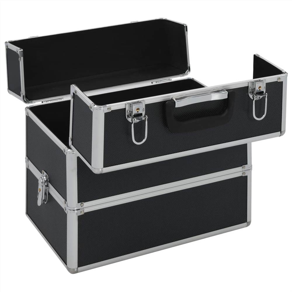 Make-up Case 37x24x35 cm Black Aluminium 19 Make-up Case 37x24x35 cm Black Aluminium