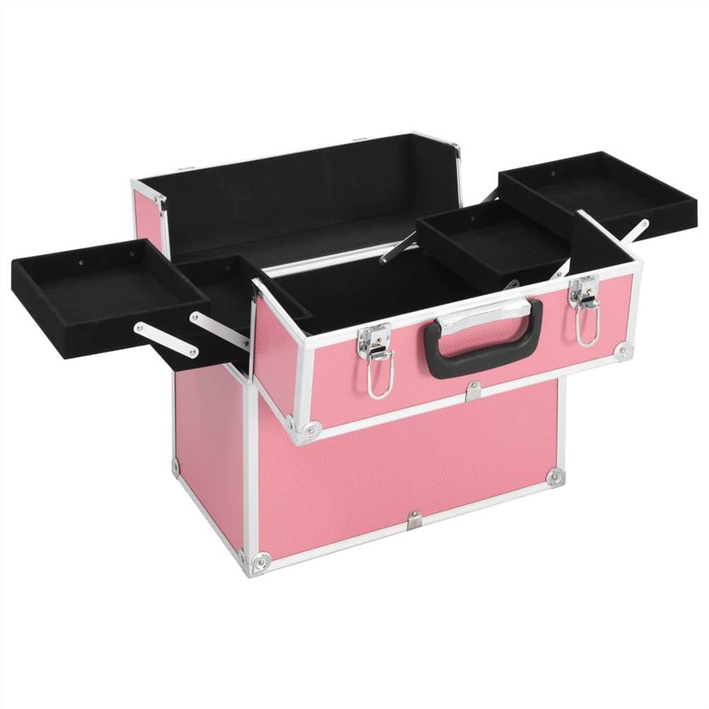 Make-up Case 37x24x35 cm Pink Aluminium