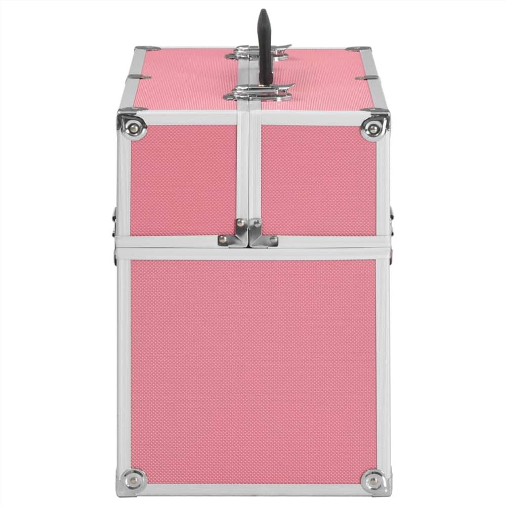 Make-up Case 37x24x35 cm Pink Aluminium