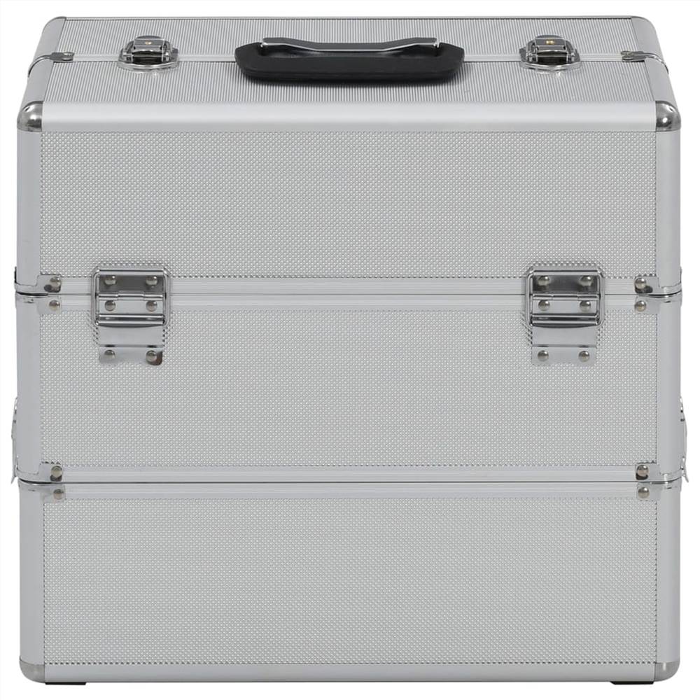 Make-up Case 37x24x35 cm Silver Aluminium