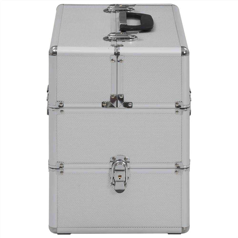 Make-up Case 37x24x35 cm Silver Aluminium