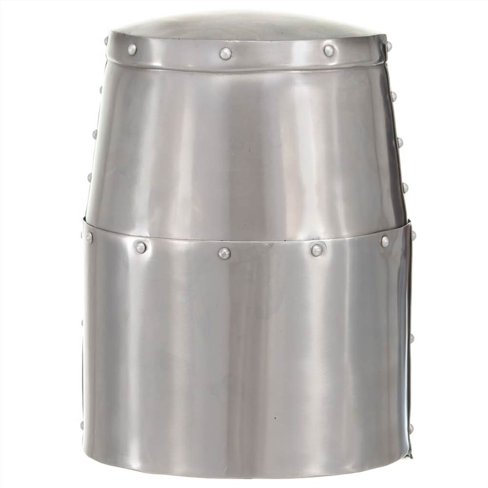 Medieval Knight Helmet Antique Replica LARP Silver Steel