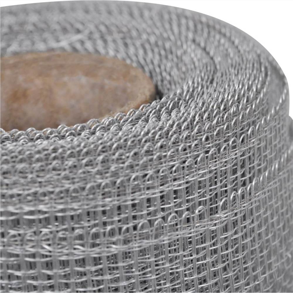 Mesh Screen Aluminium 150x500 cm Silver