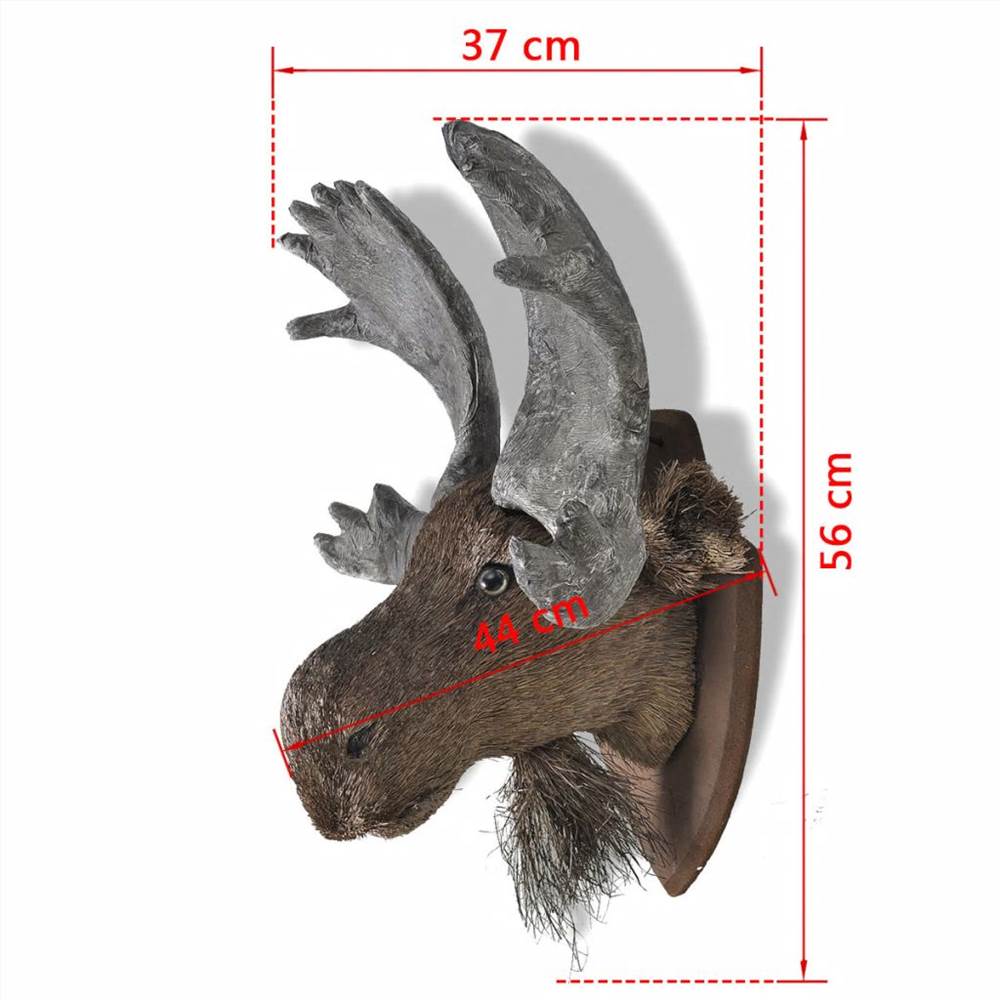 Moose Head Wall Mounted Decoration Natural Looking