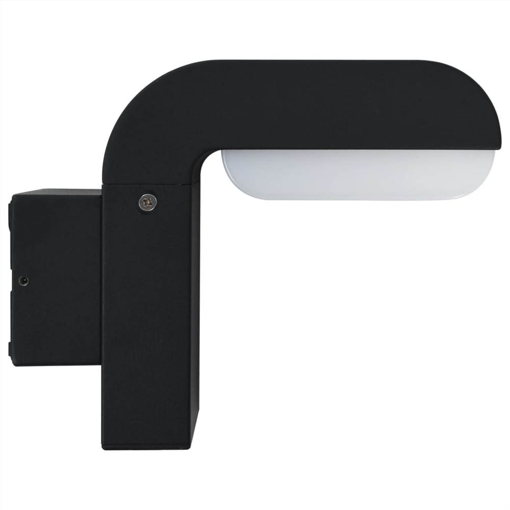 Outdoor LED Wall Light 9 W Black Oval