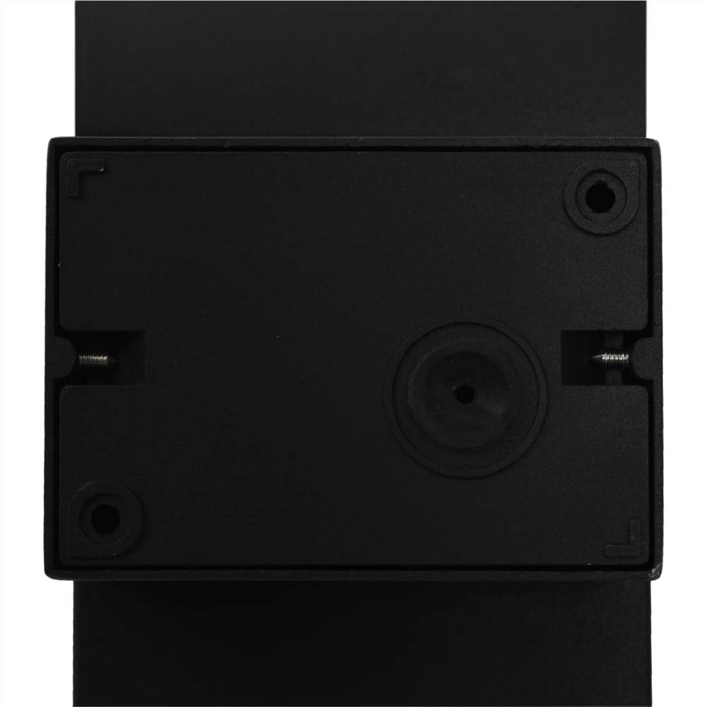 Outdoor LED Wall Light 9 W Black Oval