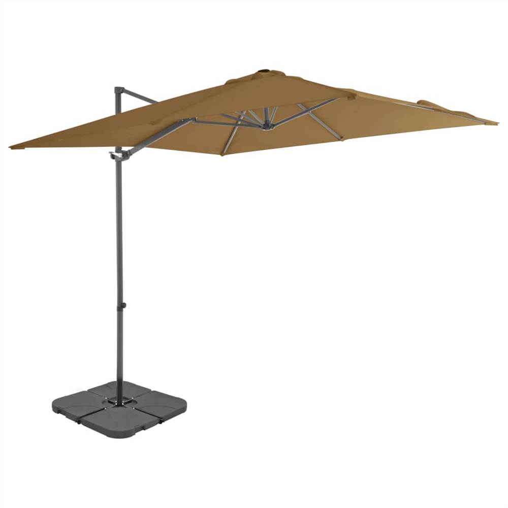 

Outdoor Umbrella with Portable Base Taupe