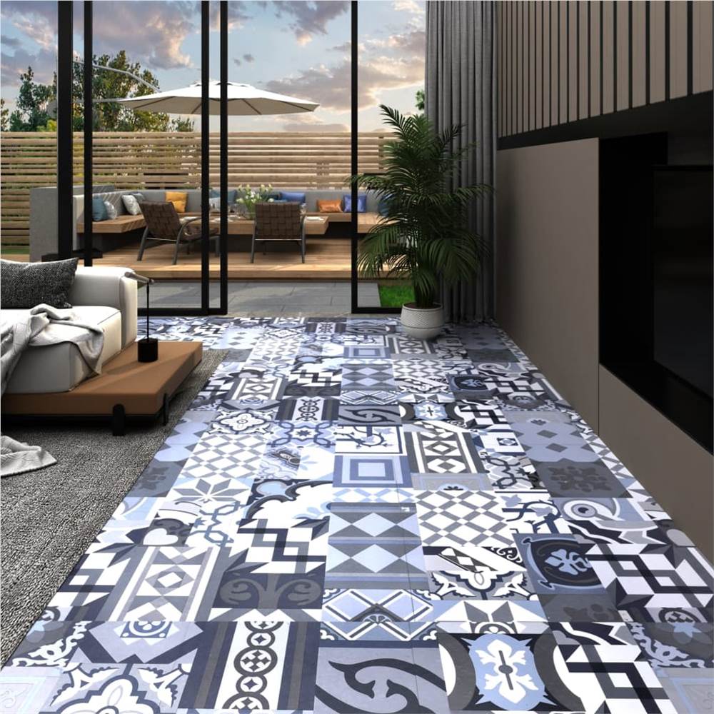 

PVC Flooring Plank Self-adhesive 5.11 m² Coloured Pattern