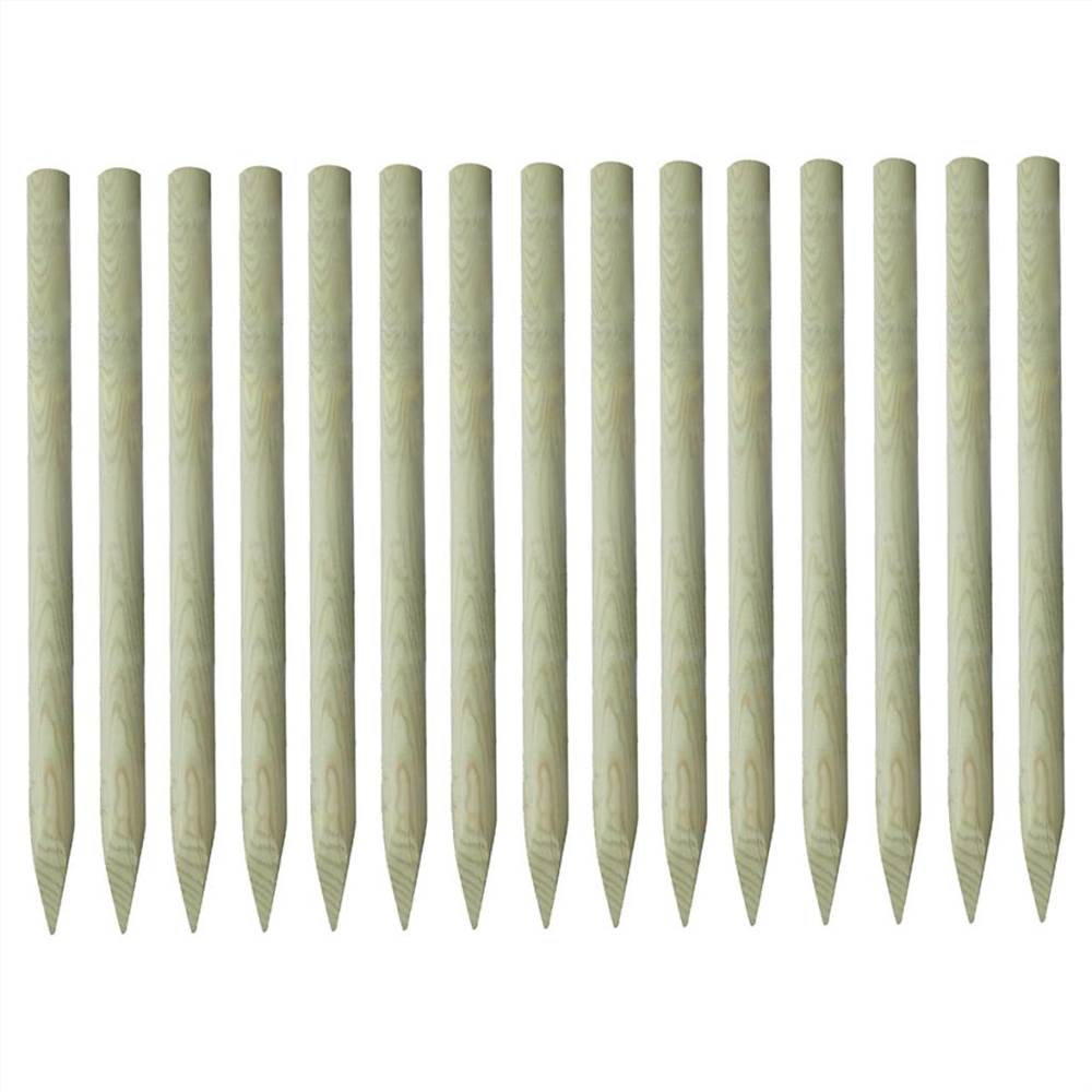 

Pointed Fence Posts 15 pcs Impregnated Pinewood 4x150 cm