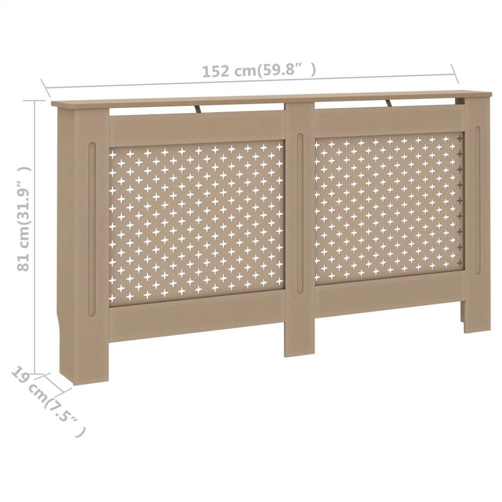 Radiator Cover 152x19x81 cm MDF