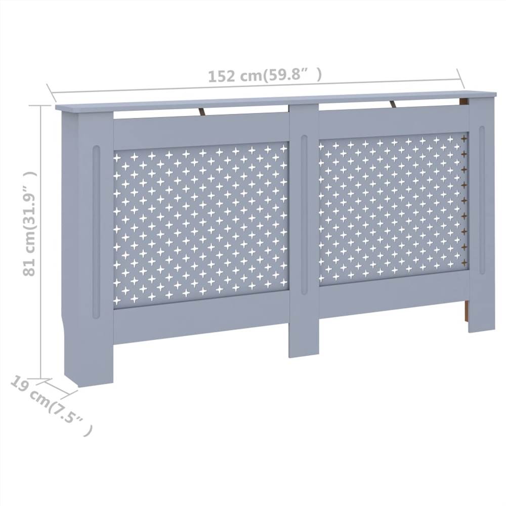 Radiator Cover Anthracite 152x19x81 cm MDF