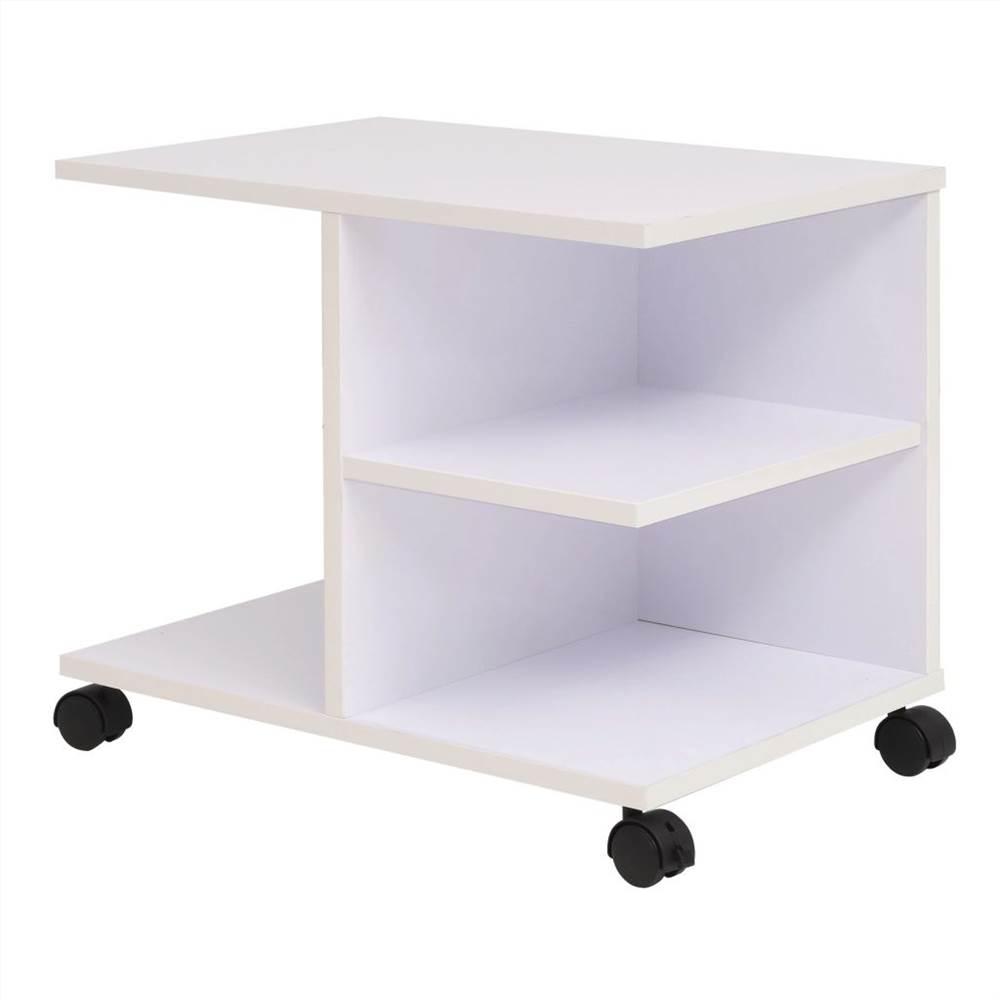 

Rolling Shelf 50x35x42 cm White