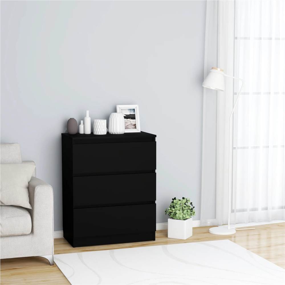 

Sideboard Black 60x35x76 cm Chipboard