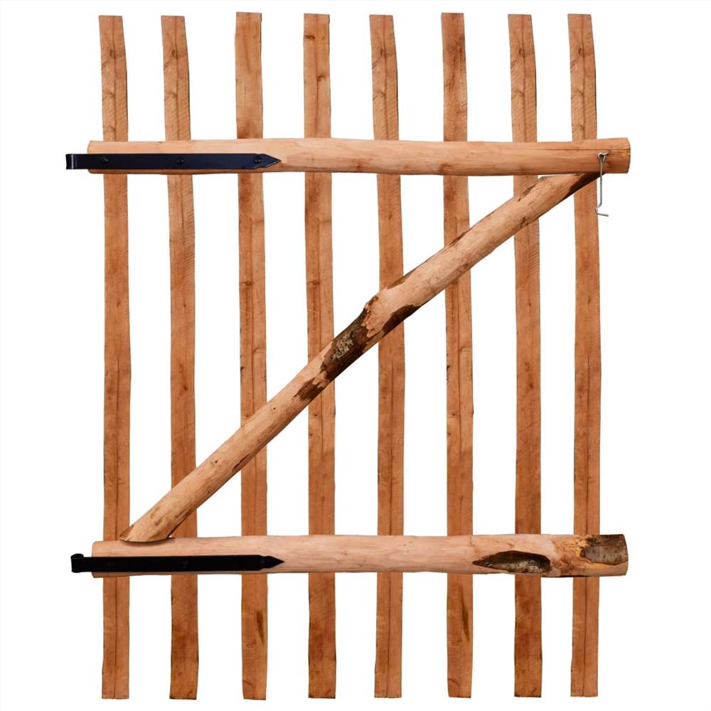 Single Fence Gate Impregnated Hazel Wood 100x150 cm