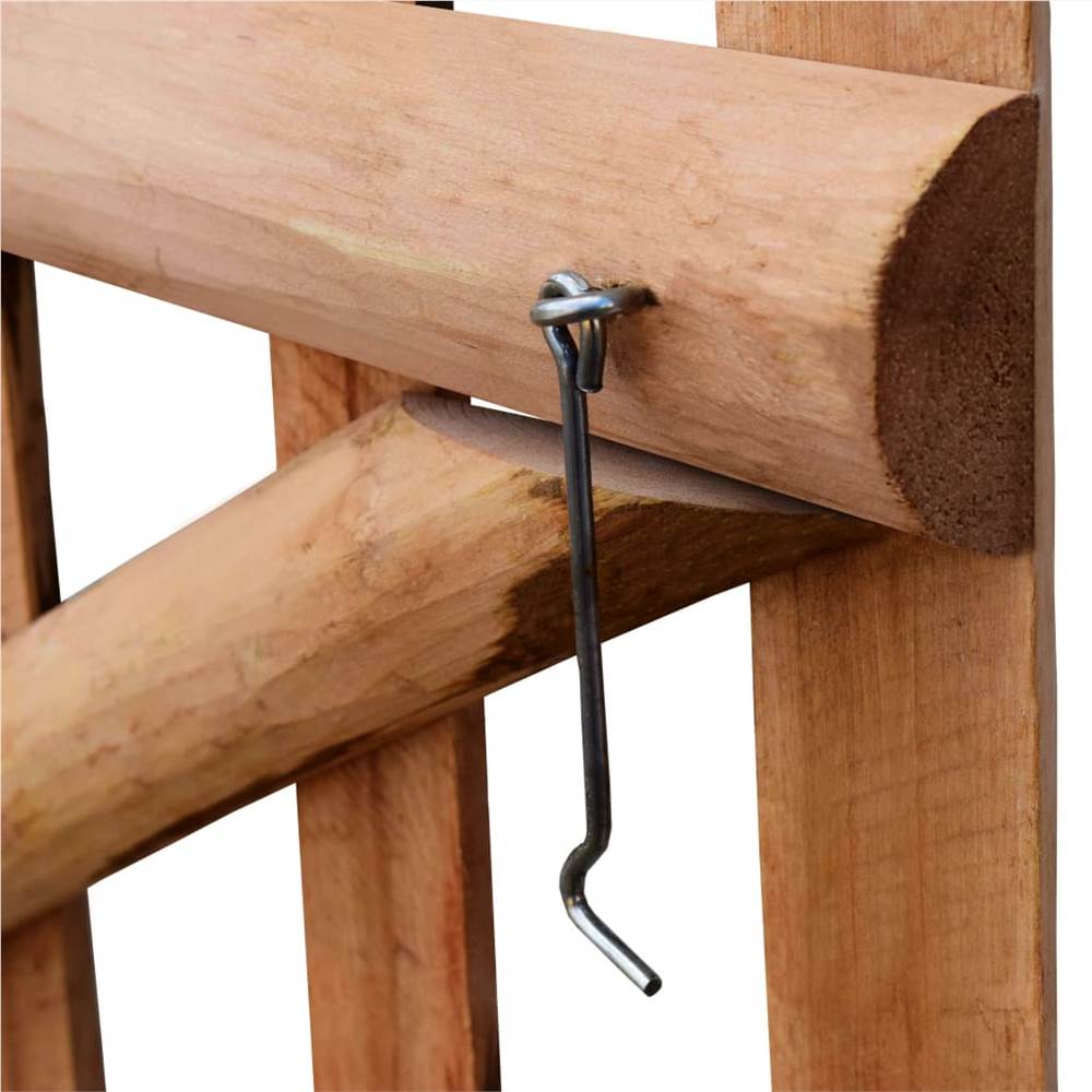 Single Fence Gate Impregnated Hazel Wood 100x150 cm