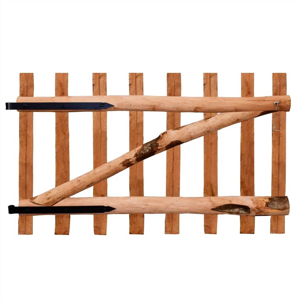 Single Fence Gate Impregnated Hazel Wood 100x60 Cm 9 Single Fence Gate Impregnated Hazel Wood 100x60 cm
