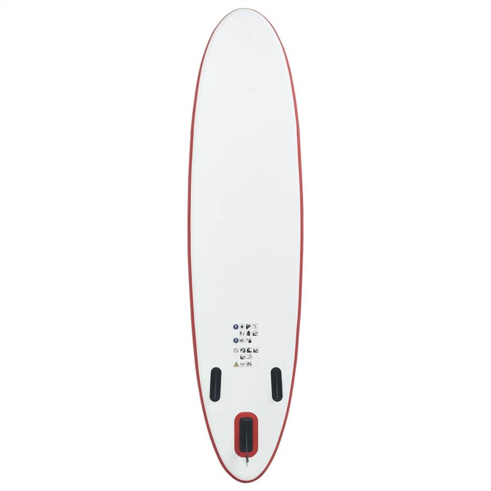 Stand Up Paddle Board Set SUP Surfboard Inflatable Red and White 17 Stand Up Paddle Board Set SUP Surfboard Inflatable Red and White