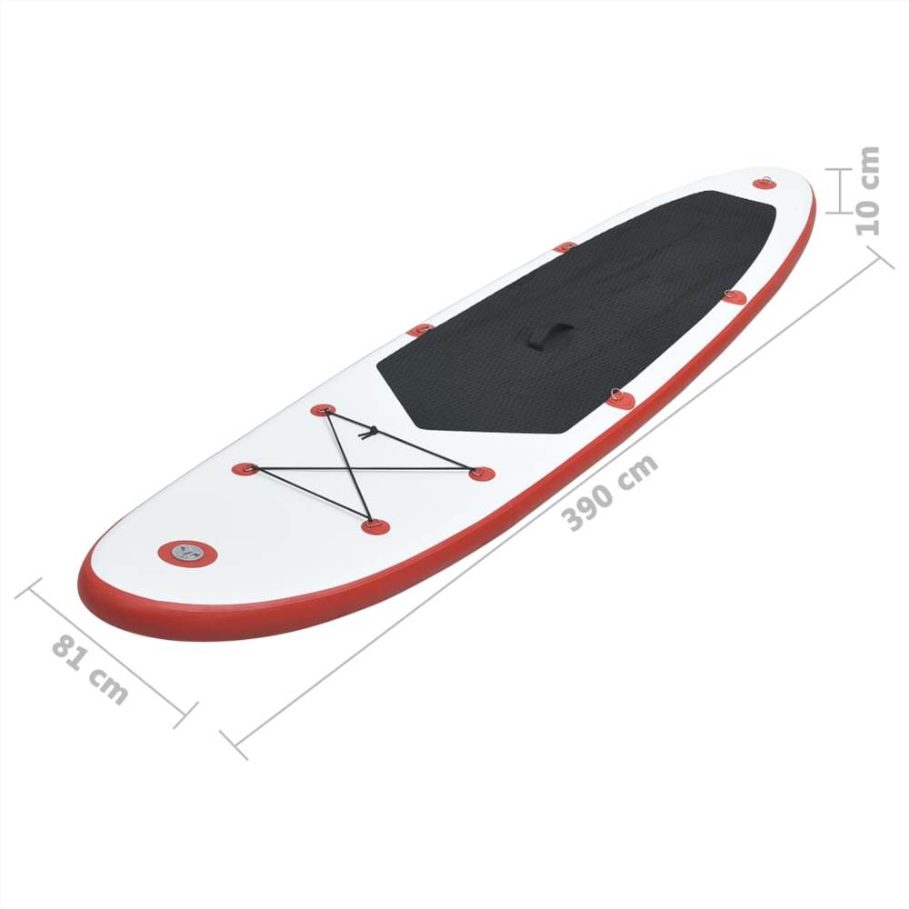 Stand Up Paddle Board Set SUP Surfboard Inflatable Red and White