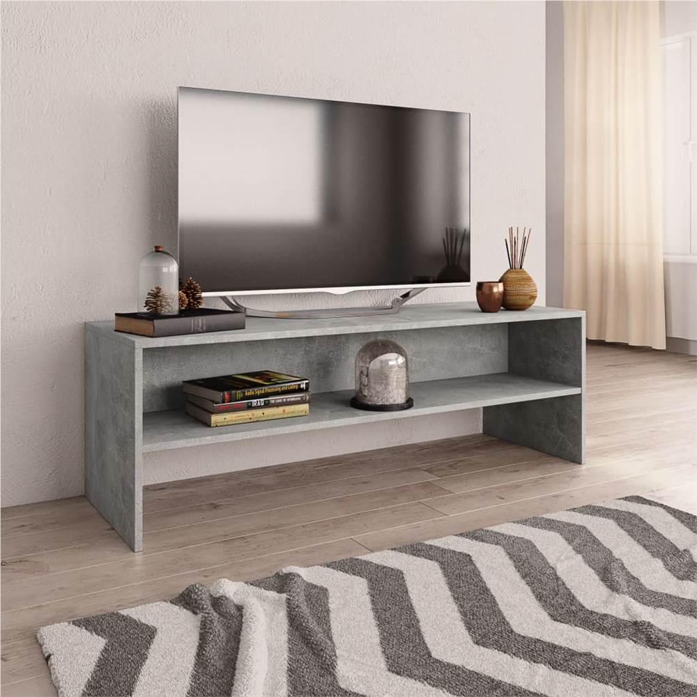 

TV Cabinet Concrete Grey 120x40x40 cm Chipboard