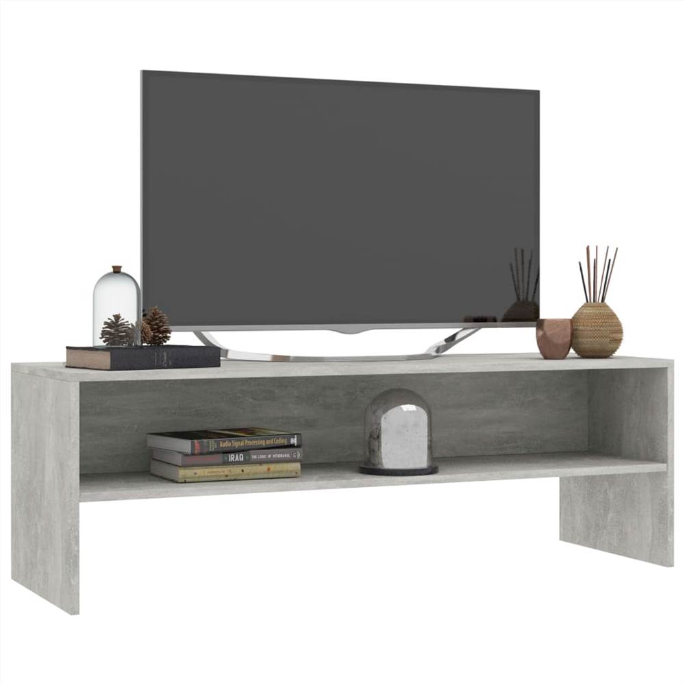 TV Cabinet Concrete Grey 120x40x40 cm Chipboard