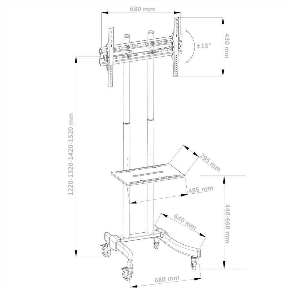 TV Trolley for 32"-65" Plasma/LCD/LED