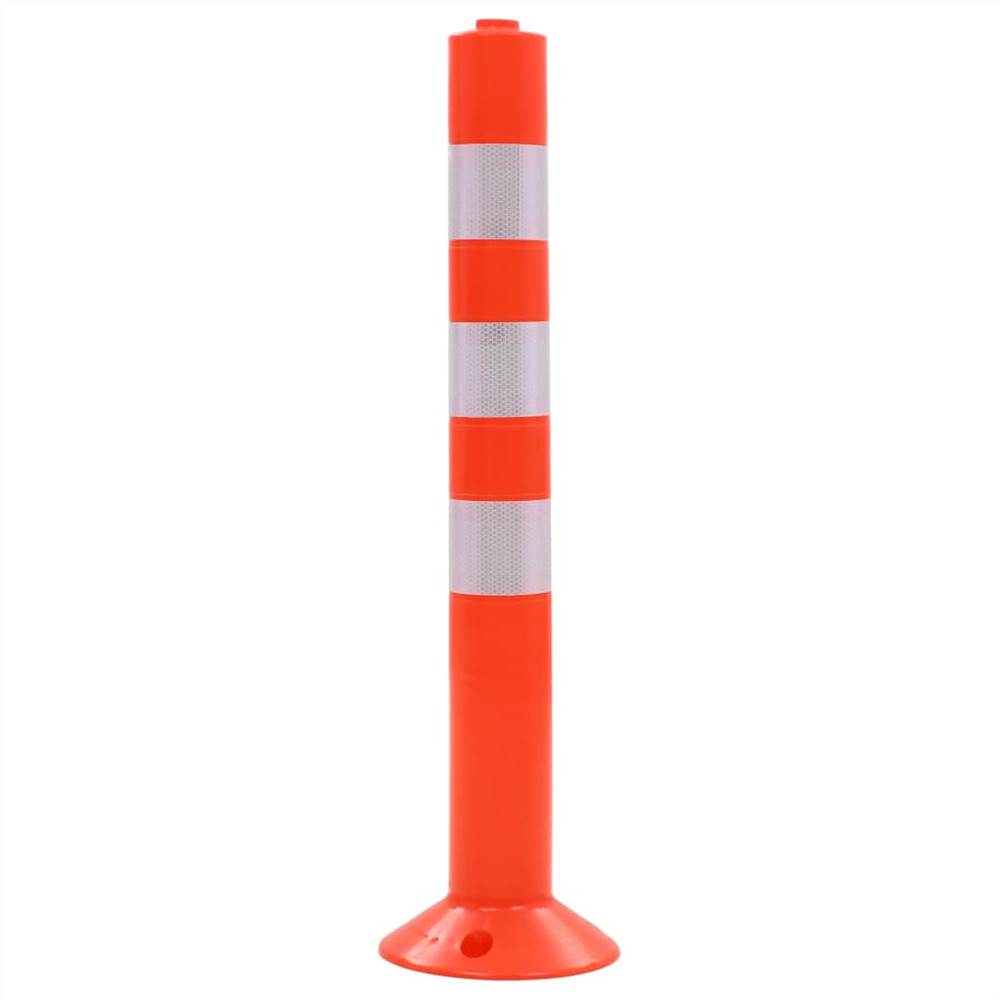 Traffic Control Bollards 2 pcs Plastic 75 cm